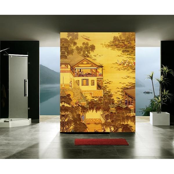 SS-089 Chinese Style Custom Design Interior Decoration Wallpapers For Restaurant, Bar, KTV