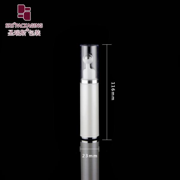 Pearl White Acrylic Cosmetic Roller Bottle 10ml 15ml for Eye Serum Packaging