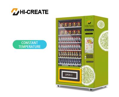 Máquina de venda automática inteligente do sistema de refrigeração da bandeja da espiral do tela táctil da máquina de venda automática da autonomia para a venda