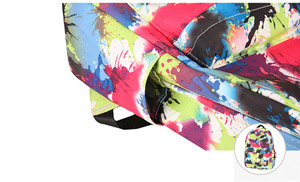 Colorful Graffiti nylon school Backpack for girls with laptop bags