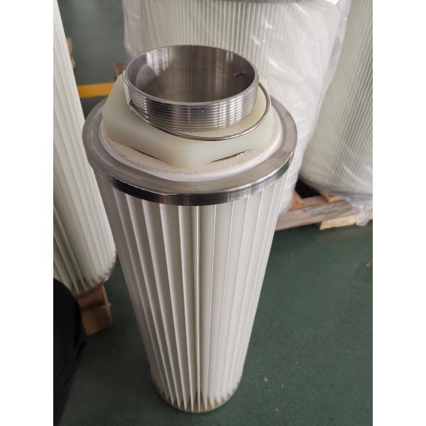 Spunbond плиссировало патрон пылевого фильтра с крышкой нержавеющей стали потока