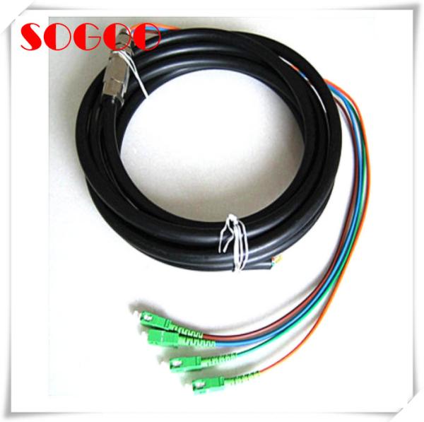 5G Waterproof Fiber Optic Cable With SC UPC Connector With Good Stability
