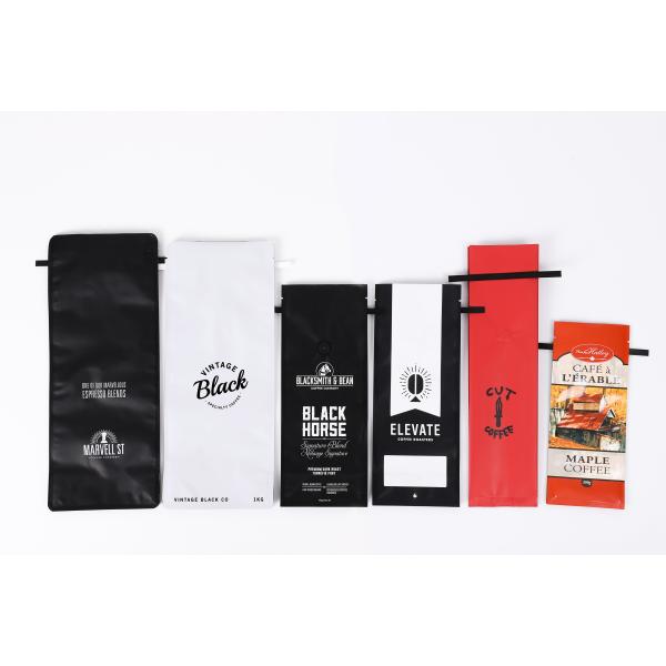 подгонянное дно черного ящика ЛОГОТИПА упаковывая для кофейных зерен со связью олова