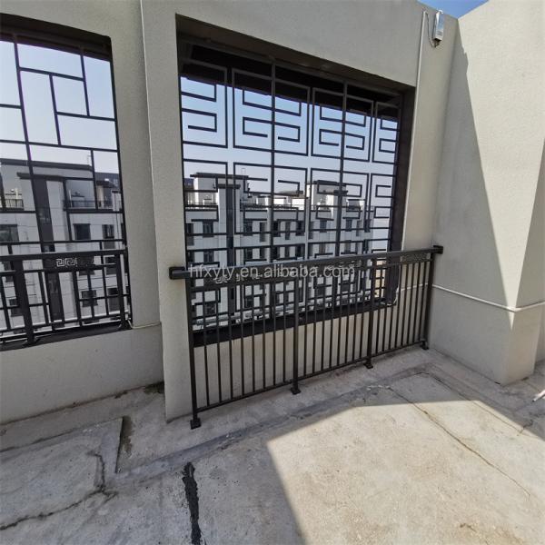 100mph Tempered Laminated Glass Balcony Railing Aluminium Balustrade For Apartments Hotel