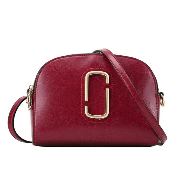 Cow Leather Cross-body Bags for Women Small Shell Bags with Metal Decoration