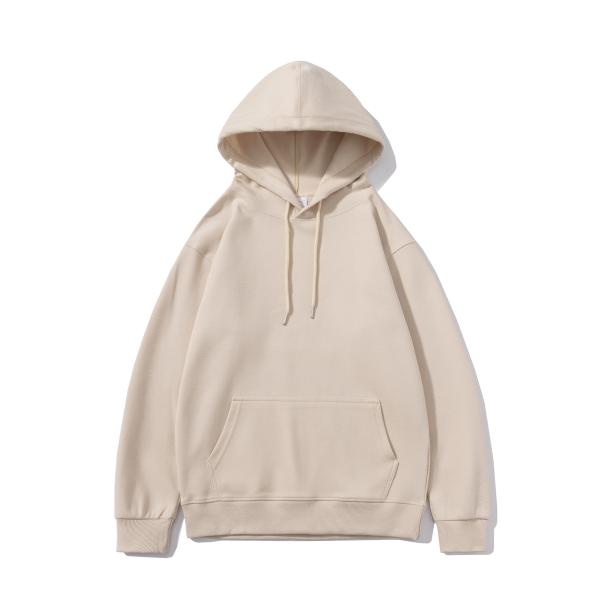 FODARLLOY Fashion Colors Beige Hoodie OEM Streetwear Essentials Oversize Unisex Pull Coat Men's Hoodies Pullover Red