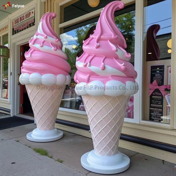 Colorful 3m High 3D Cartoon Resin Fiberglass Sculpture For Event Exhibition Easy To Clean And Long-Lasting