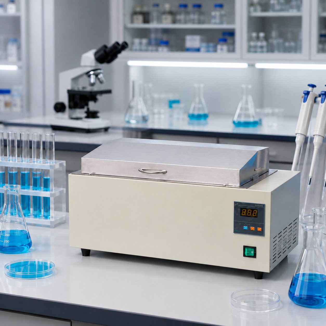 Cenlee HH-W600 Digital Thermostatic Water Bath 1500W PID Control Stainless Steel for Lab Distillation Drying Sample Heating