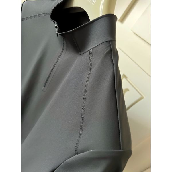 Men High Neck Short Sleeve Shirts Stretch Quick Dry and Breathable Fabric for Outdoor Sport T-shirt