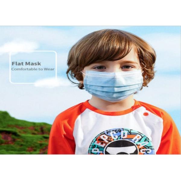 Three Layer GB/T32610 Safe Face Masks For Kids