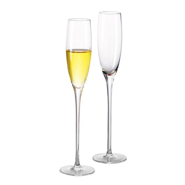 6-10OZ Bulk Crystal Champagne Flutes | Lead-Free Chip-Resistant Glassware for Hotels/Weddings
