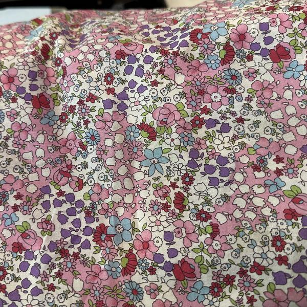 China Wholesale Floral Printed Fabric 100% Viscose Rayon Material Tela For Female Nightwear