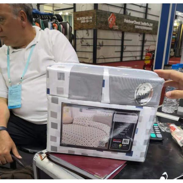 Поливолокно 300tc отель белый вышитый постельное белье одеяло накрытие подушка набор