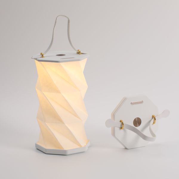 RoHS Table Recycled Rotating Paper Lamp Paper ABS Type C Business Gift 700mah