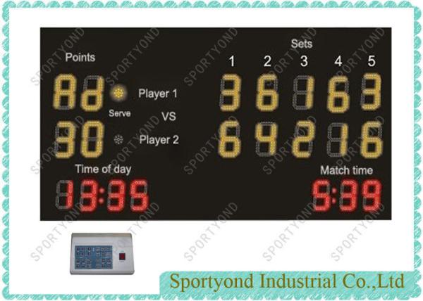 Ultra Bright Electronic Tennis Scoreboard for Tennis Court with Shock Resistance