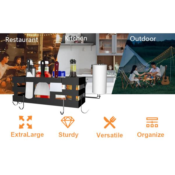 Griddle Grill Caddy BBQ аксессуары Организатор для наружного Blackstone Grill с держателем бумажного полотенца