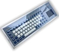 IP67 71 teclas teclado de membrana industrial con panel táctil teclado antistatico panel frontal montado a -40°C