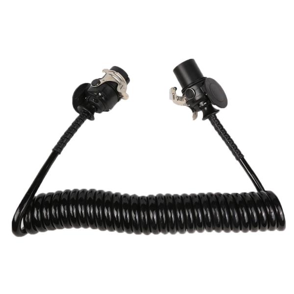 Corrosion Resistance Coiled Trailer Cable 5 Pole ABS Material Matte Process Surface