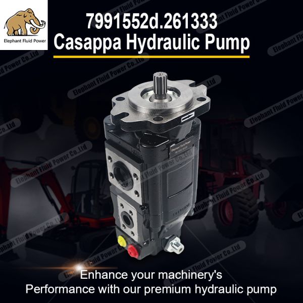 Hydraulic Pump for Loaders, Compatible with Casappa Hydraulic Pump 7991552D, Manitou 261333