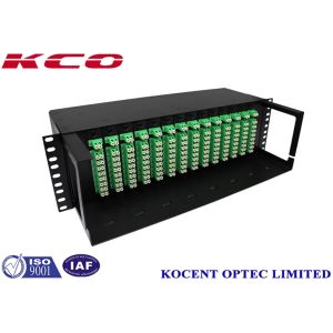 2x16 Fiber Optic Splitter PLC Splitter with 19'' Standard Rack Mountable Steel