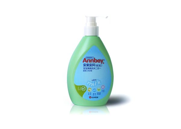 Custom Made HDPE Cosmetic Bottles For Baby Wash And Shampoo Label Decoration