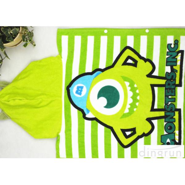 Boys / Girls Hooded Poncho Towels Donald Duck Mickey Mouse Shape Comfortable