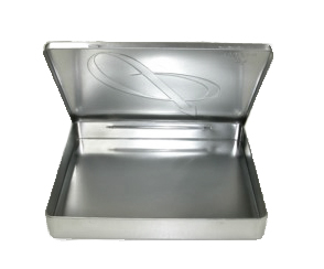 0.25mm Tinplate Metal 4c Printing Tin Pencil Box 256x202x35mm