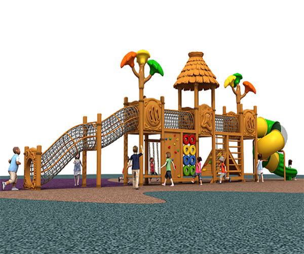 Residential Kids Plastic Playground Equipment Antistatic Antiskid Crackproof