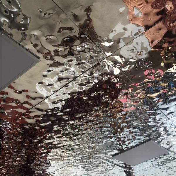 decorative stainless steel ceiling panel hammered stainless steel sheet mirror finish