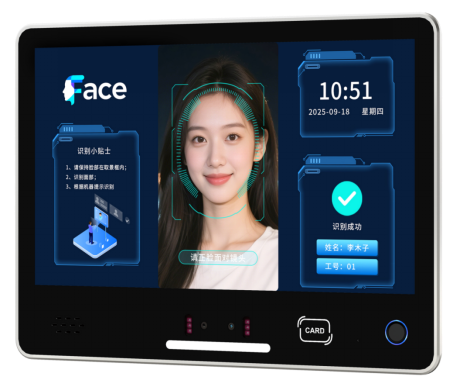 15.6 Inch Android Face Recognition Access Control Panel with Dual Camera Liveness, Fingerprint RFID QR for Smart Cabinet & Attendance