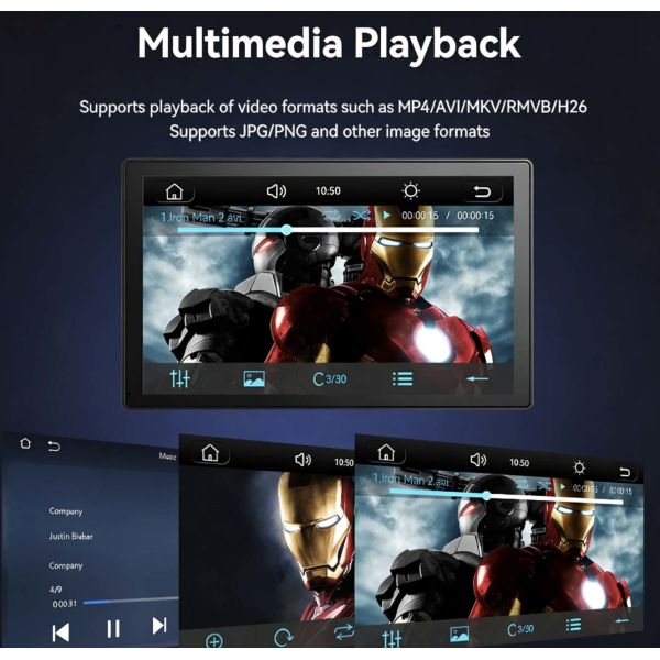 9 Inch Car Audio System Android Smart Touch Screen Wireless Portable Car Player