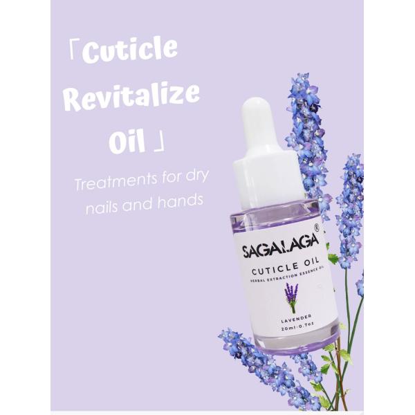 20 ml de aceite de cutícula hidratante personalizado para uñas saludables Solución de cuidado de uñas ecológica 100% pura y natural