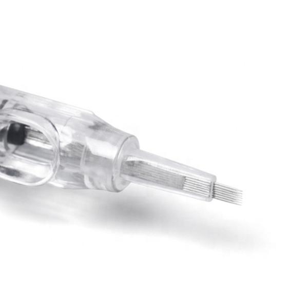 0.35mm Black Permanent Makeup Machine Cartridge Tattoo Needles with Caps