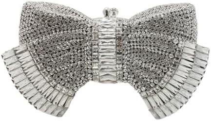 UMREN WOMEN’S ELEGANT BUTTERFLY RHINESTONE EVENING BAGS LUXURY CRYSTAL CLUTCH WEDDING PARTY COCKTAIL HANDBAG PURSE