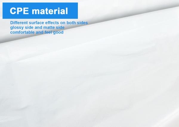 Anti-Bacterial Disposable CPE Protective Gown with Long Sleeves