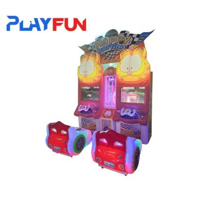 Parque de diversões Kiddie Ride On Car Arcade Games Garfield dirige um carro de corrida