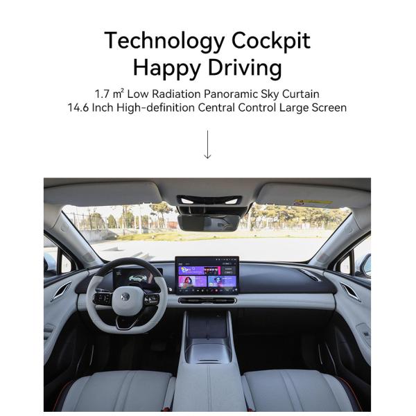 Hycan A06 Taxi électrique chinois Moyenne voiture électrique Avec une portée de 550KM-630KM