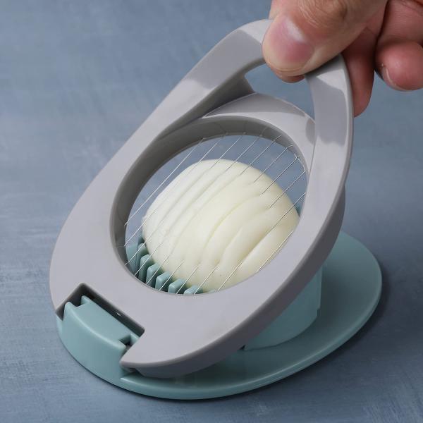 Stainless Steel Egg Slicer Cutter for Boiled Eggs Manual Egg Cutting Wire 12*8.3*3.2cm
