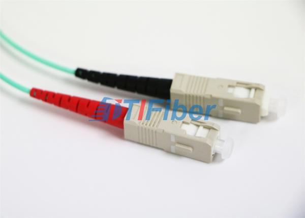 LSZH Fiber Optic Patch Cord Aqua OM4 2.0mm Cable High Retrun Loss