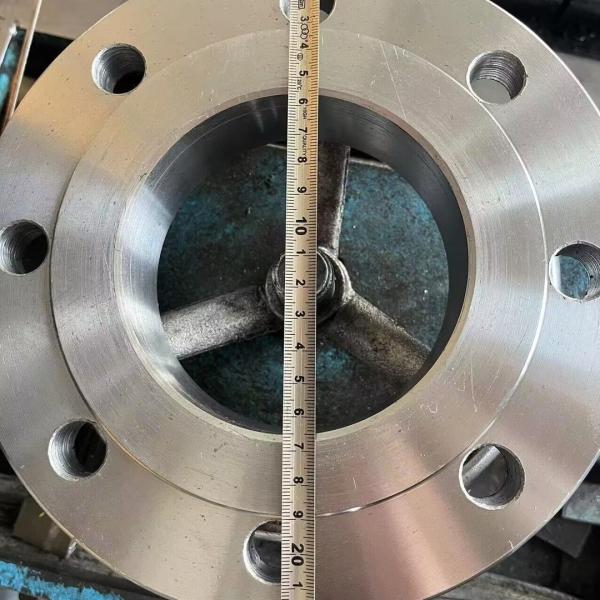 Plate PN6 Stainless Steel Pipe Flange Silver Color Socket Weld Flange