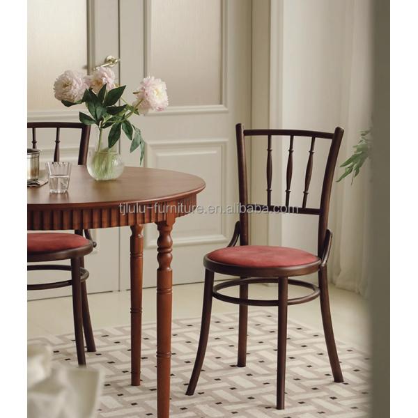 Muebles de comedor Madera maciza Veludo de madera clásica de lujo usado antiguo sillas modernas para bodas y eventos especiales