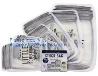 BPA Free Zip lockkk Snack Bags for Preservation & Cooking Reusable Food Storage Bag,Cooking Food Bag, Silicone Lunch Bag
