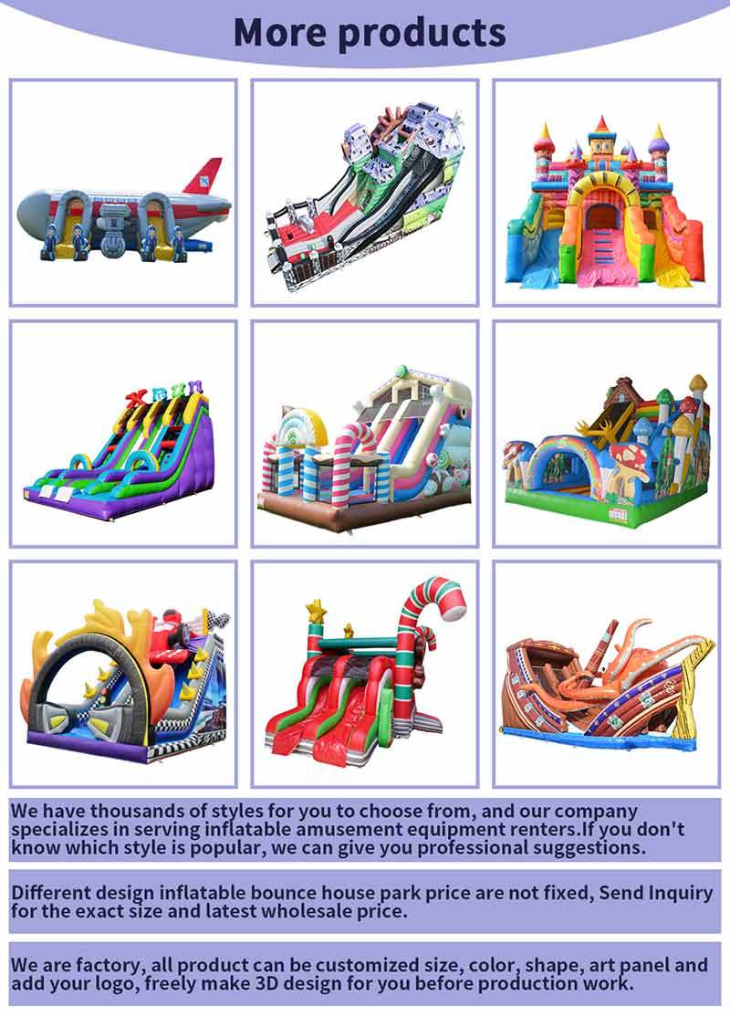 Commercial Grade Unicorn Inflatable Slide Rainbow Bouncy Water Slide with Arch for Party Rental Business