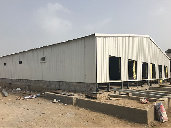 Customized Steel Structure Poultry House Painted Low Cost Steel Poultry Shed ISO9001