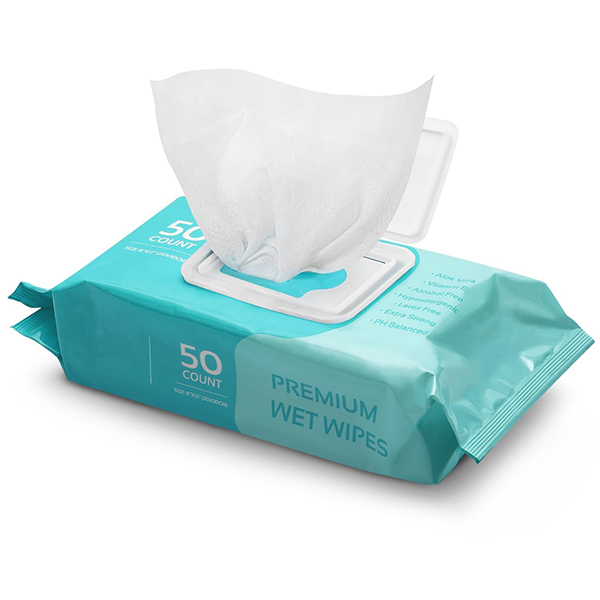 Factory OEM Customization 50pcs 8“ x 12” Aloe Vera, Vitamin E Adults Wipes
