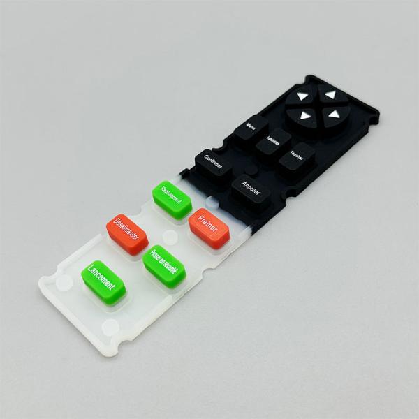 Customized Silicone Rubber Electronic Remote Control Rubber Keyboard With Durable Spray Feel And Oil