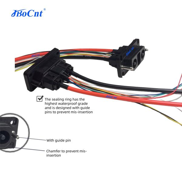 2+8P 100A 200A stackable high current energy storage connector for lithium battery packs