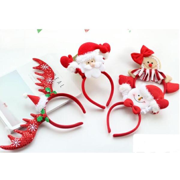 Lovely Christmas Plush Hairband Headband Hairpin For Playing