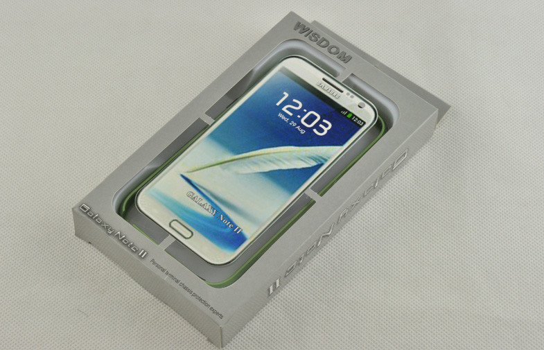 Green Protective Aluminum Bumper Case , Metal Frame For Samsung N7100