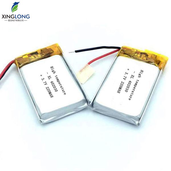 402030 3.7v 220mah High Temperature Rechargeable Lithium Ion Battery for  Headset